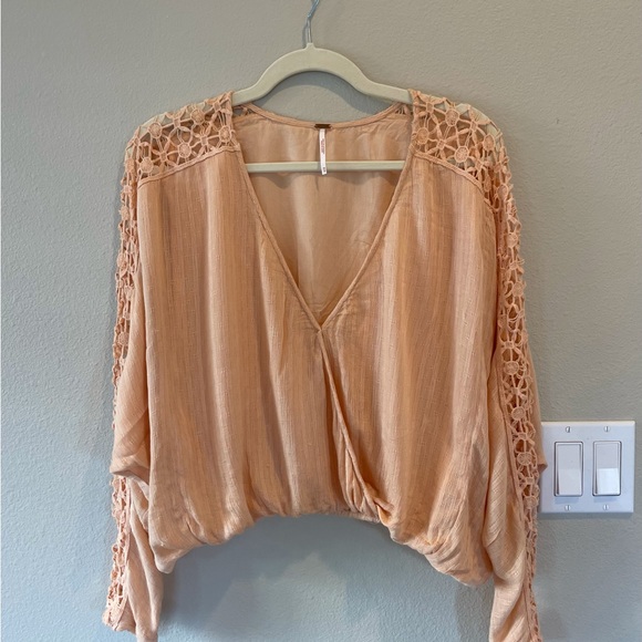 Free People Runaway Crochet Blouse - Picture 2 of 9